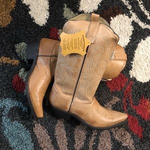 SOLD Snip Toe Leather Cowboy Boots!